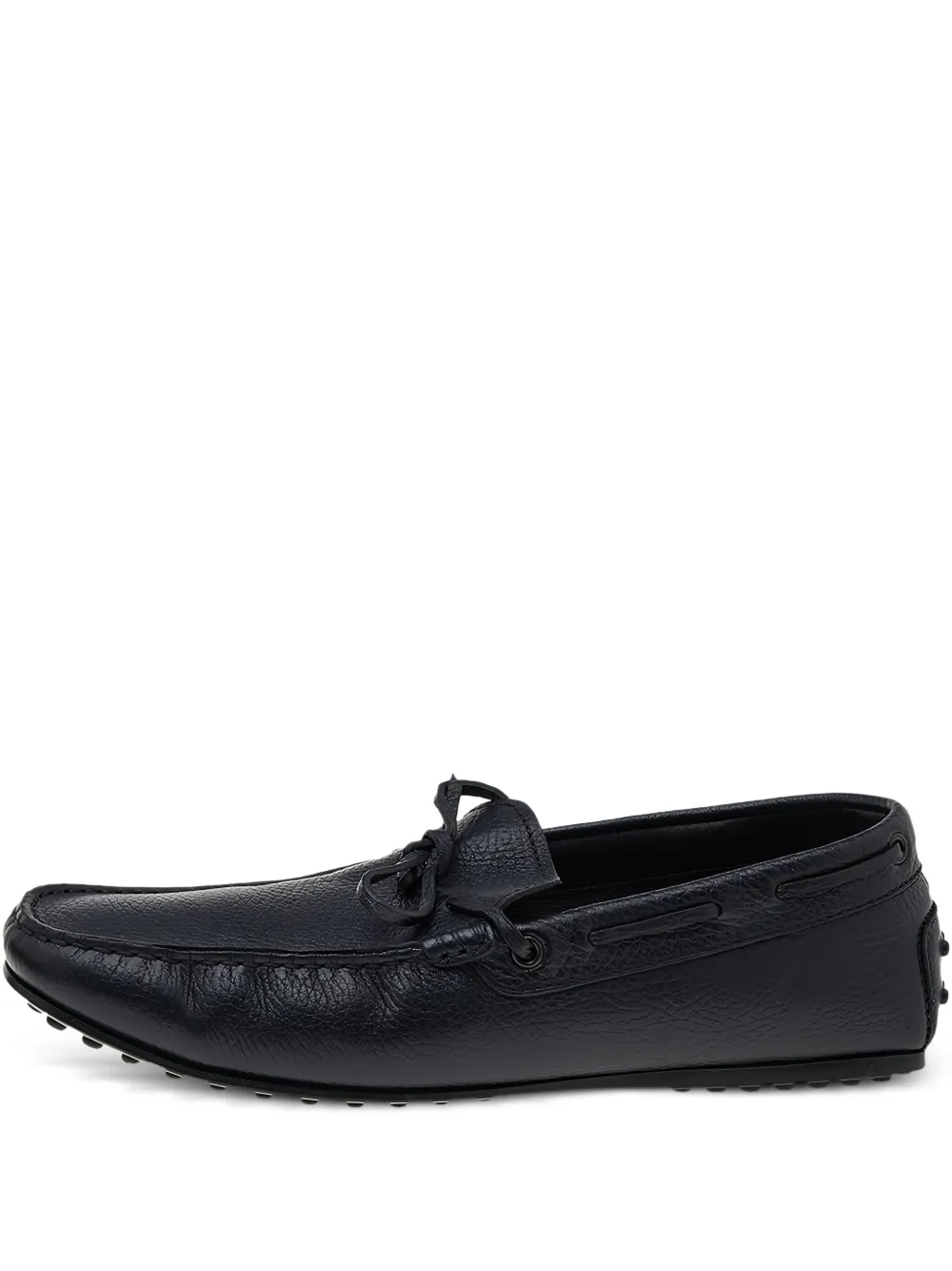 Tod's Vintage Segelschuhe aus strukturiertem Leder | Schwarz | Image 1