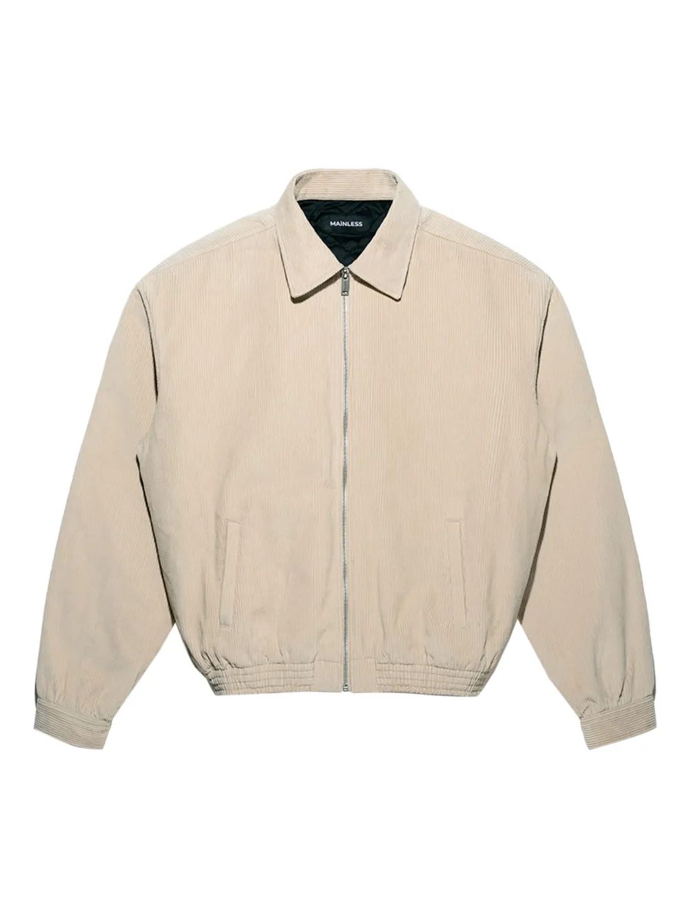 Mainless corduroy zip-up jacket | Neutrals | Image 1