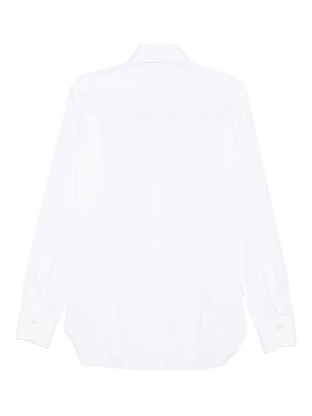Barba long-sleeve cotton shirt - Zwart
