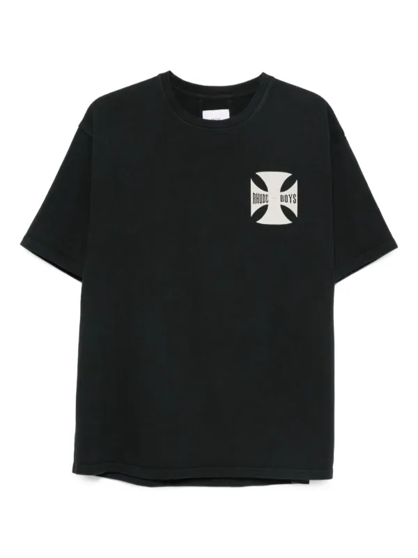 【関税込み】Rhude ブラック Saint-Rhude Tシャツ SAINT-RHUDE TEE – R H U D E