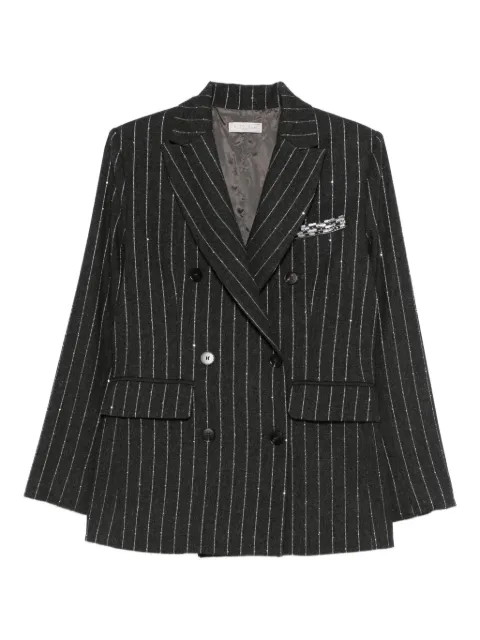 Antonelli Glicine pinstripe double-breasted blazer