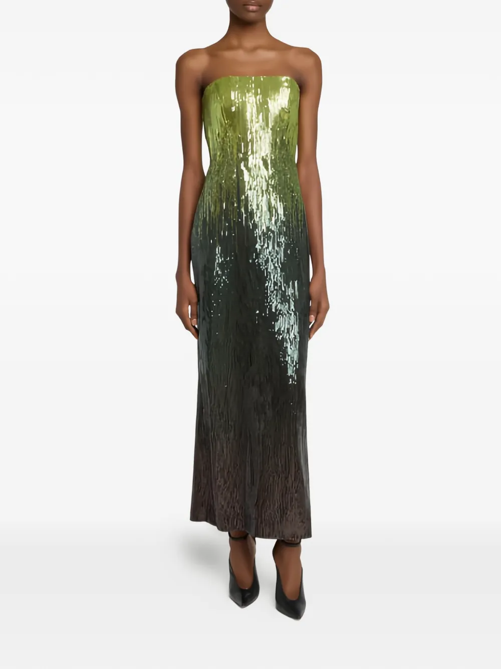 Elie Saab embellished dress - Groen