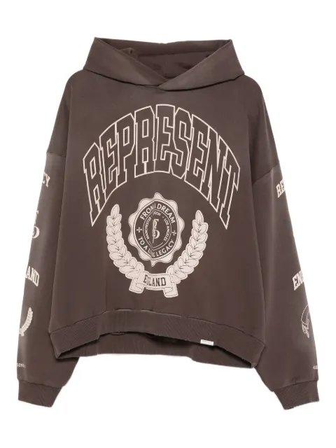 Represent logo-printed hoodie