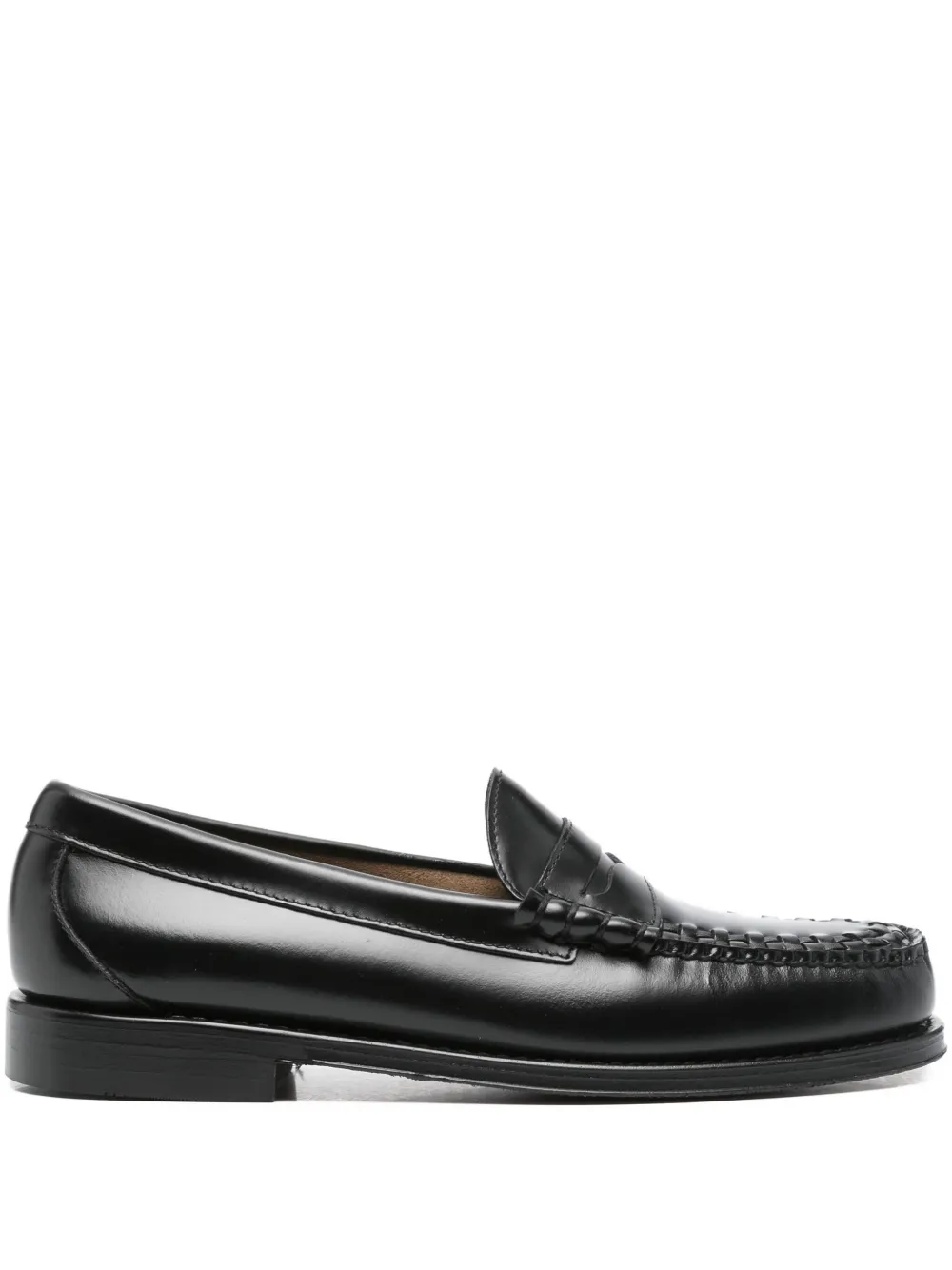 G.H. Bass & Co. woven-front leather loafers Black