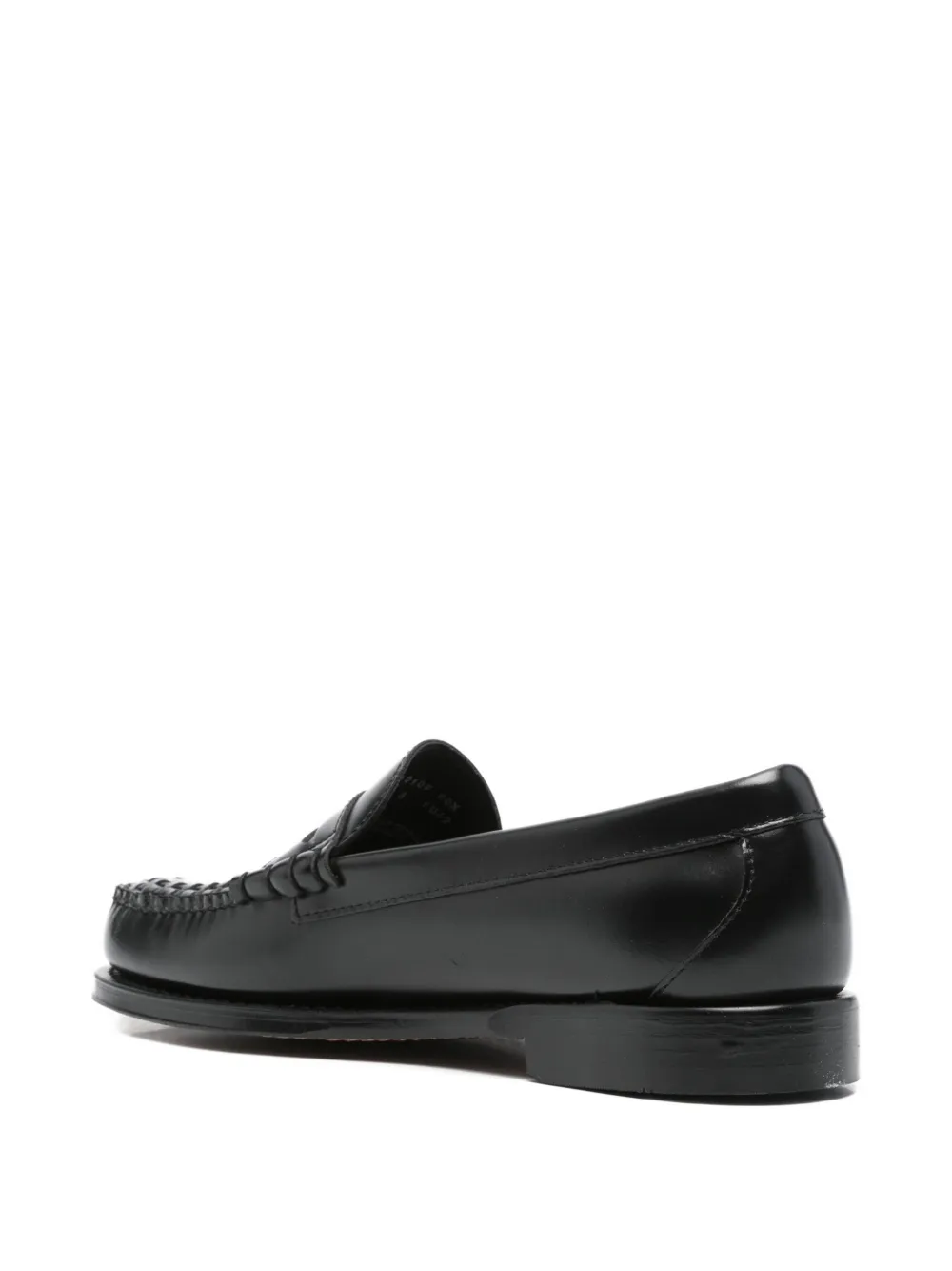 G.H. Bass & Co. woven-front leather loafers Black