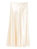 Alberta Ferretti satin midi skirt - Neutrals