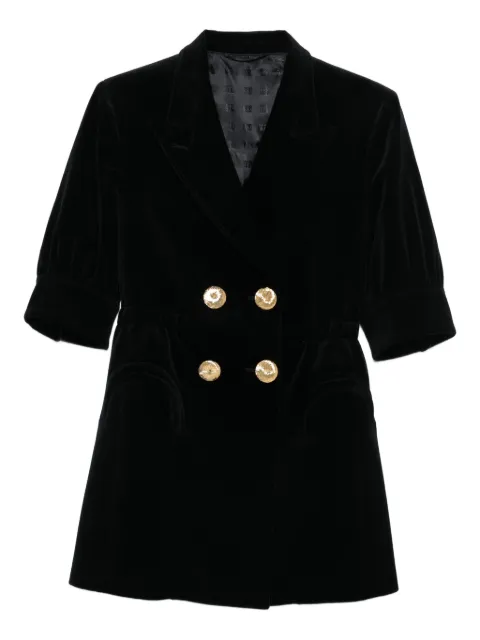 Blazé Milano velvet double-breasted dress