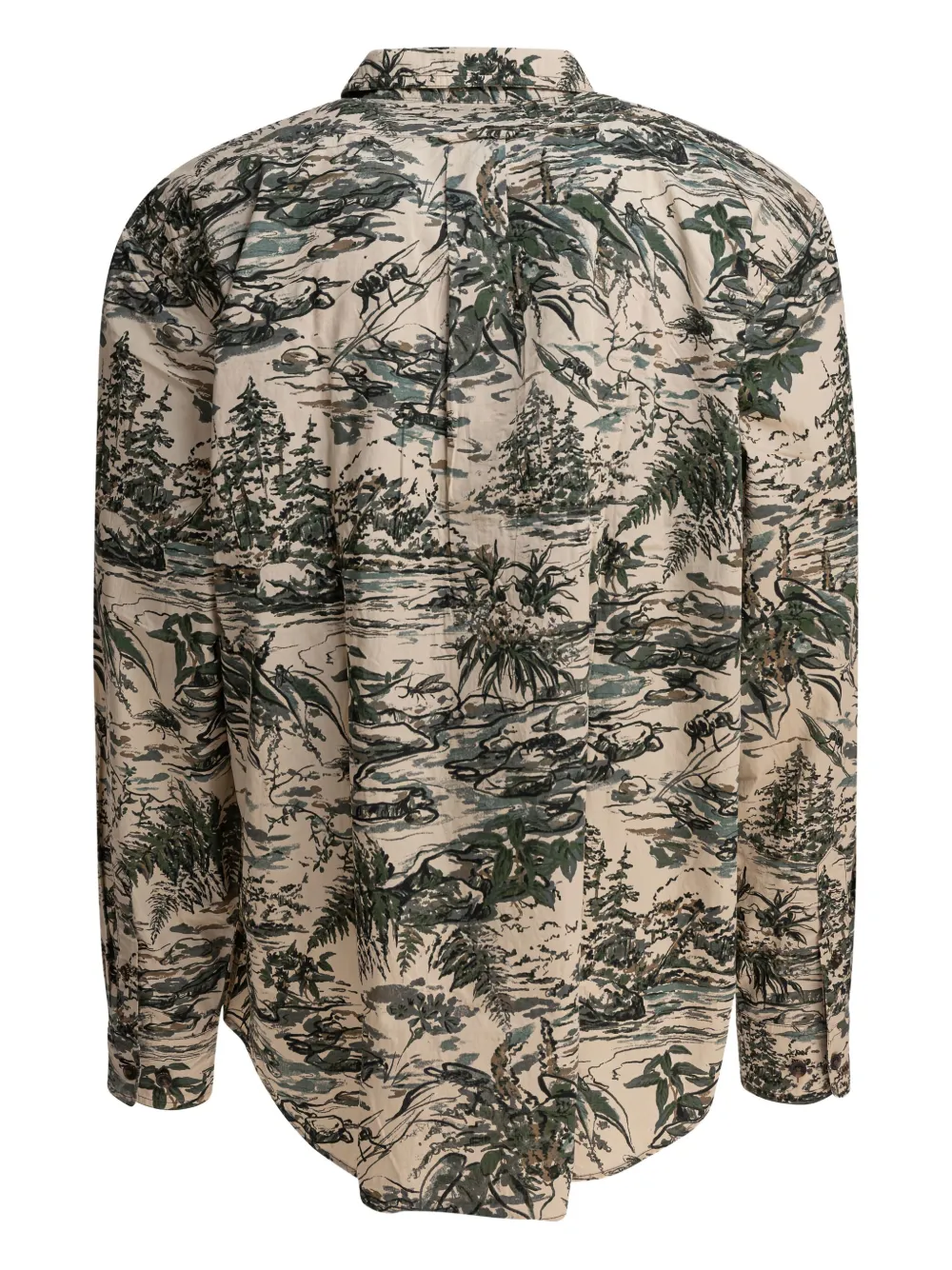 Filson landscape-print cotton shirt - Beige