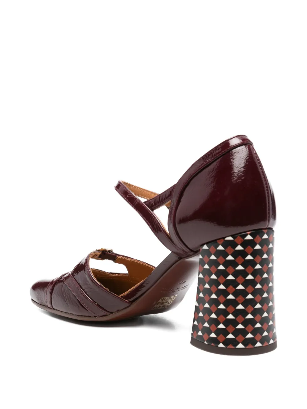 Chie Mihara 85mm Block-heel Buckle Pumps In Red