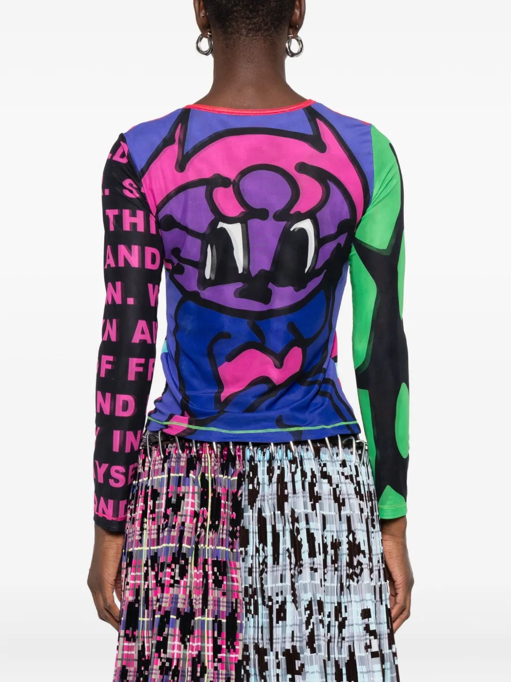 Chopova Lowena Tiny Mesh Top In Multi