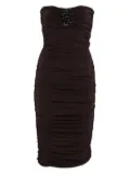 Amen embellished strapless midi dress - Brown