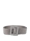 Benedetta Bruzziches crystal-embellished buckle belt - Silver