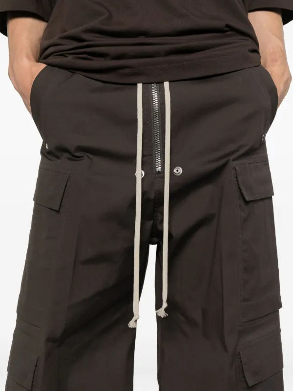 Rick Owens ドローストリング カーゴパンツ | ブラウン | FARFETCH JP