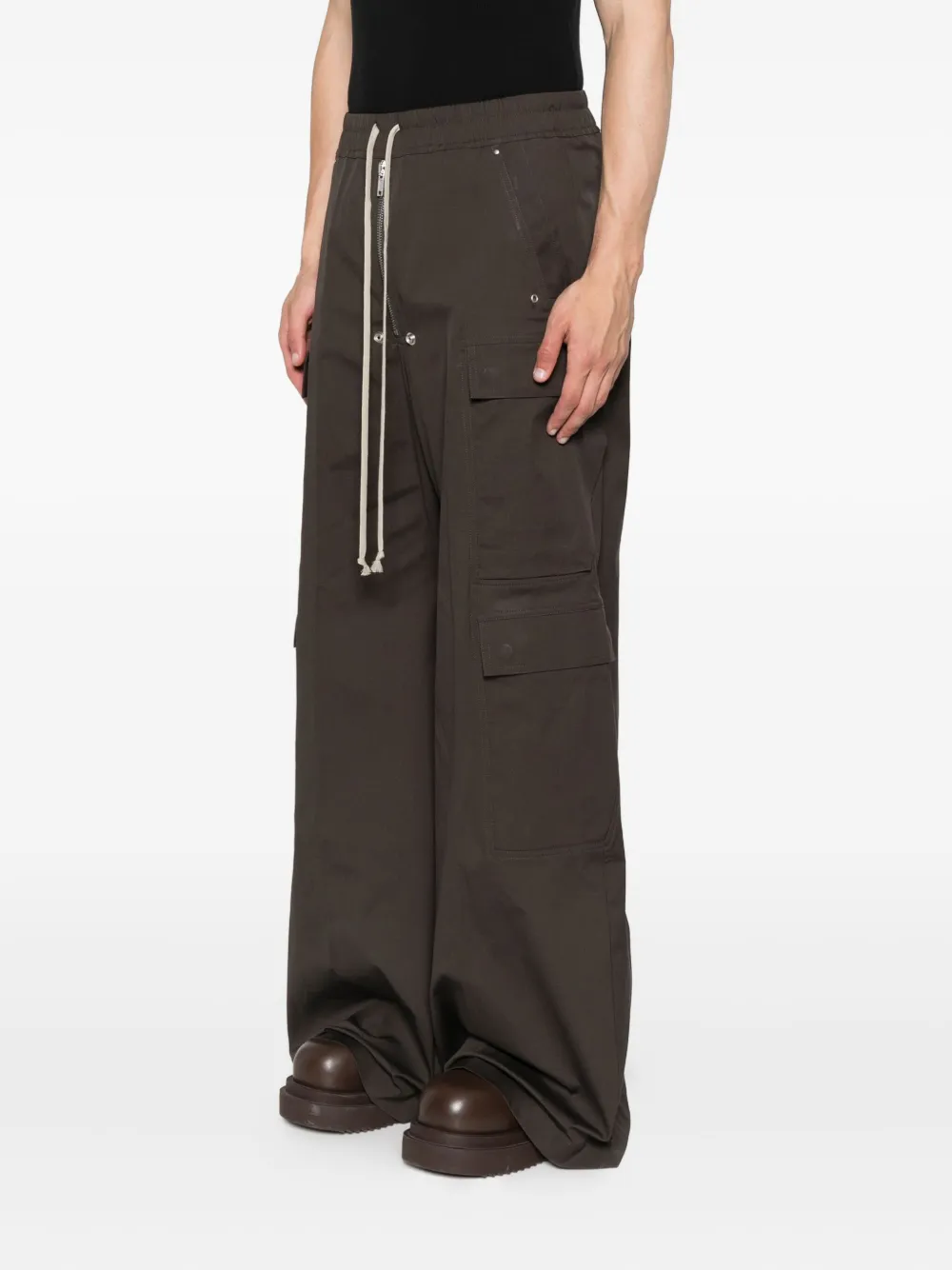 Rick Owens Cargo broek met trekkoord Bruin