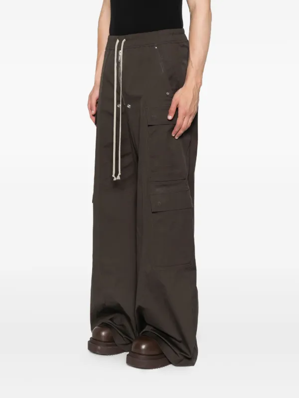 Rick Owens Drawstring Cargo Trousers | Brown | FARFETCH