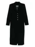 Alessandra Rich jewel-buttoned coat - Black