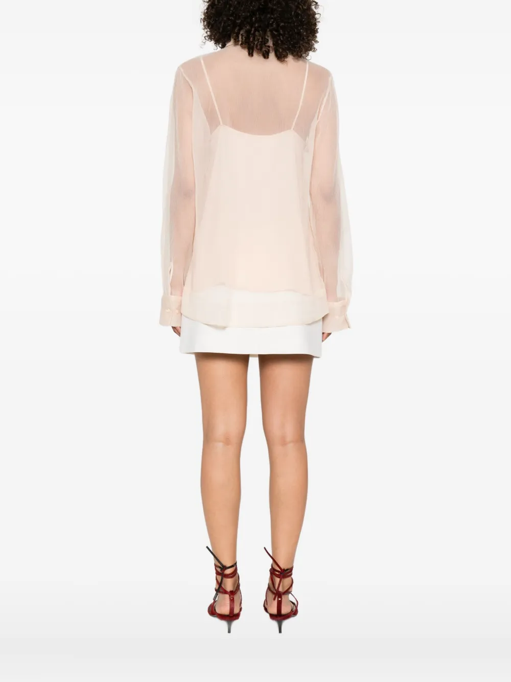 Ermanno Scervino Button-up blouse Roze