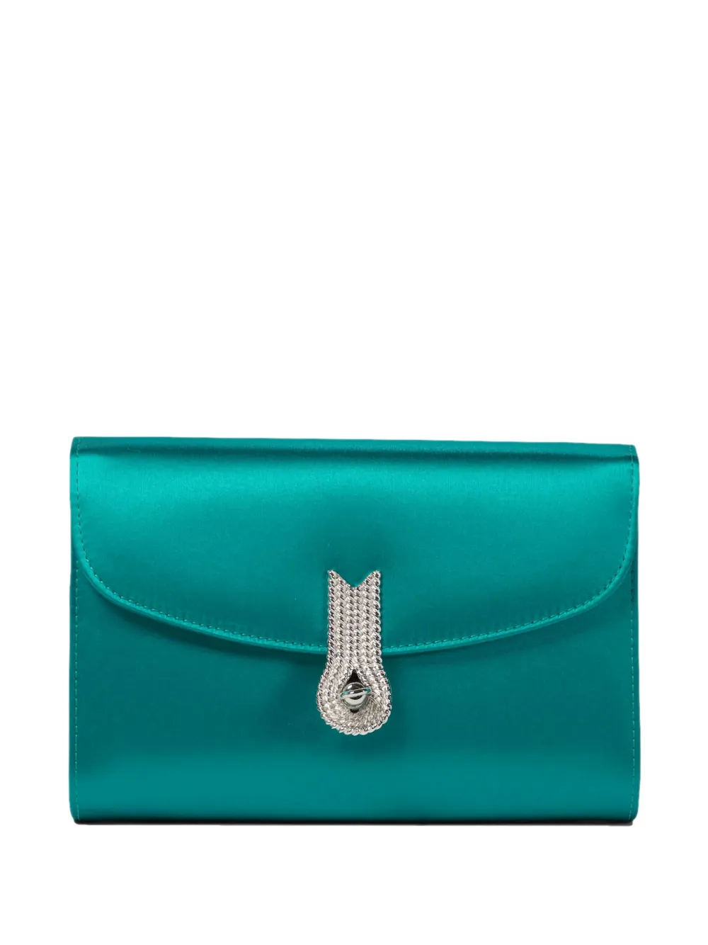 Amato Daniele Jewel-embellished Clutch Bag In Green