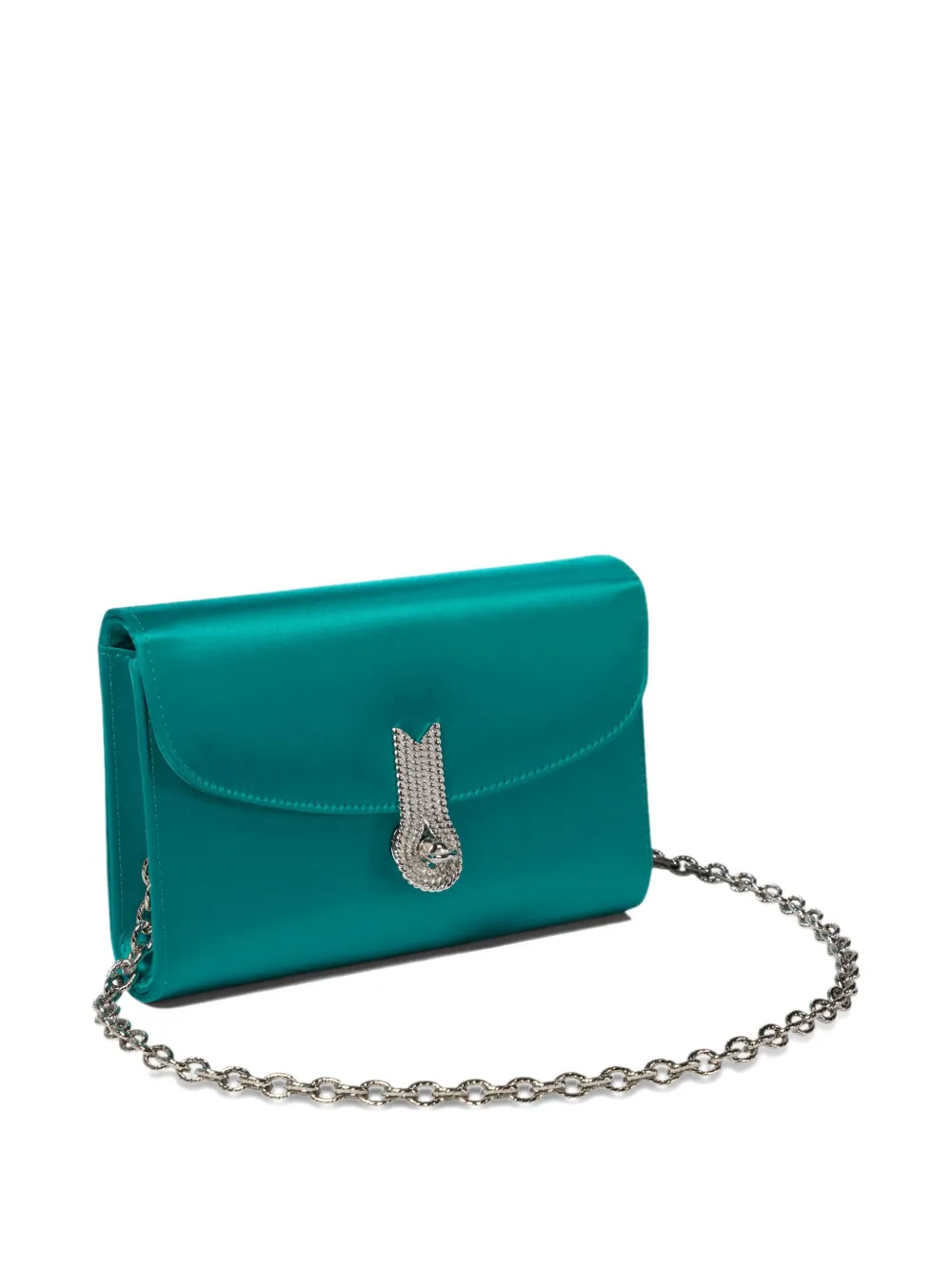Amato Daniele Jewel-embellished Clutch Bag In Green