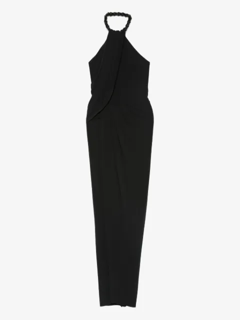Amen embellished halterneck maxi dress