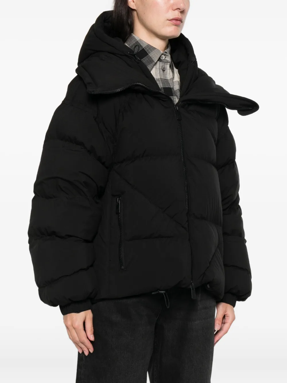 Bacon Zip-fastening Puffer Jacket In Black