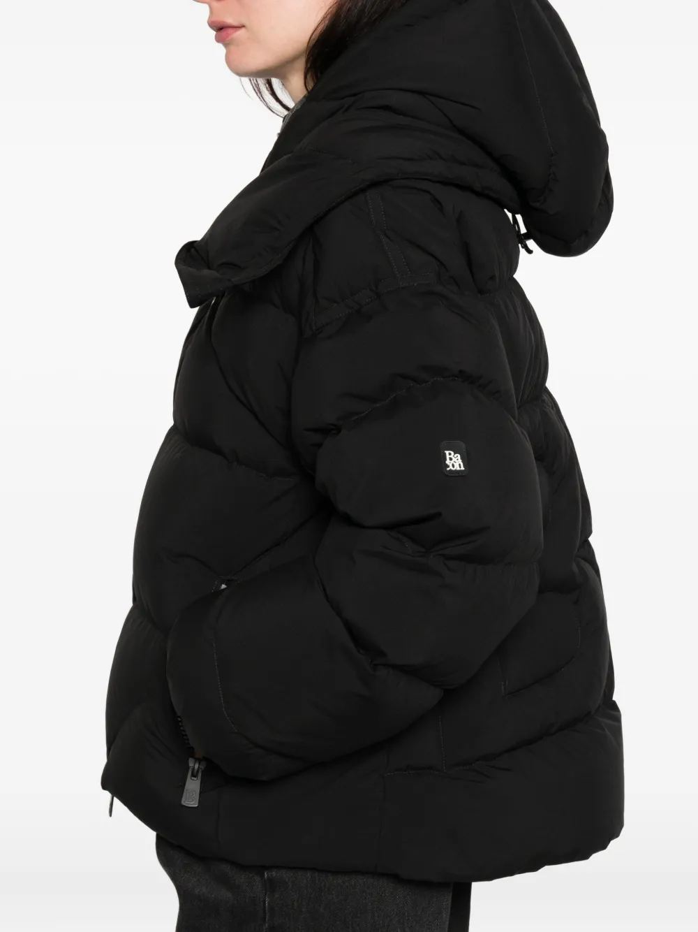 Bacon Zip-fastening Puffer Jacket In Black