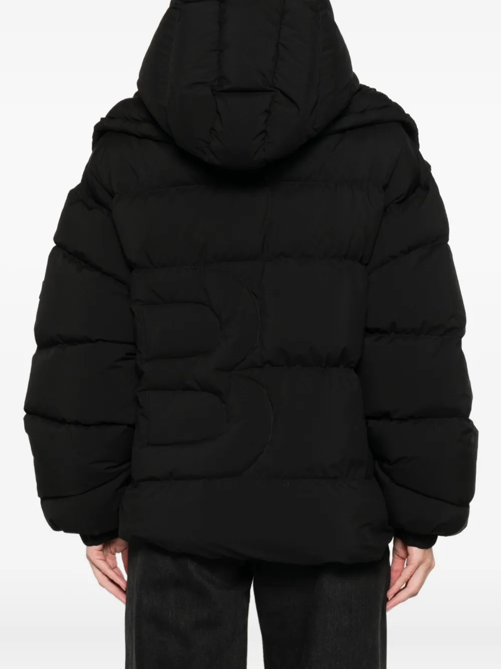 Bacon Zip-fastening Puffer Jacket In Black
