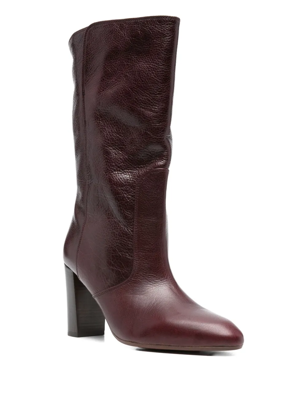 Chie Mihara 85mm Exis leather block-heel boots Red
