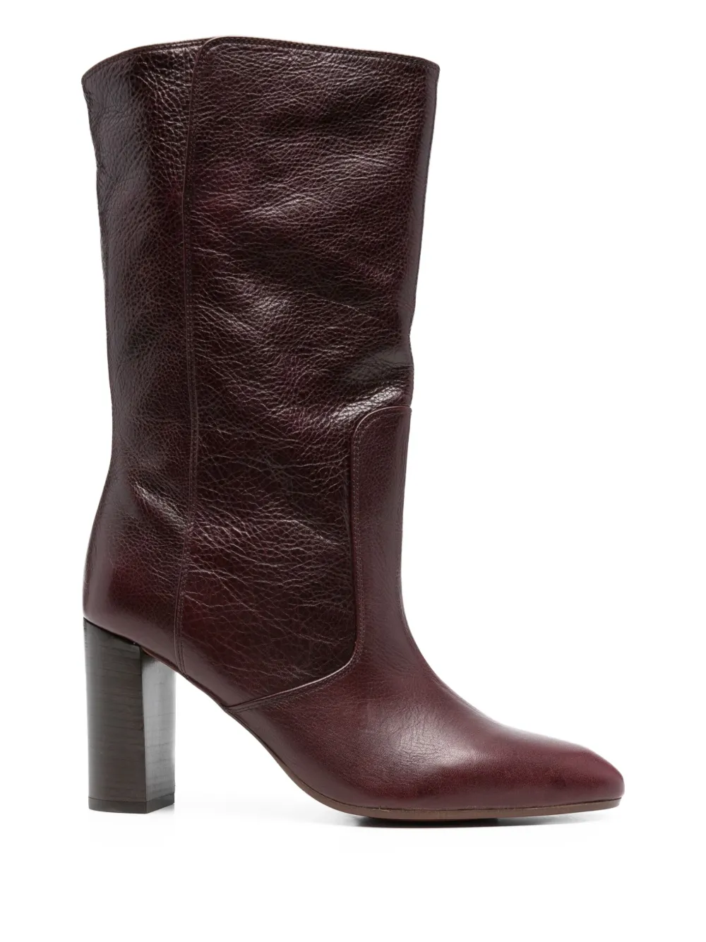 Chie Mihara 85mm Exis leather block-heel boots Red