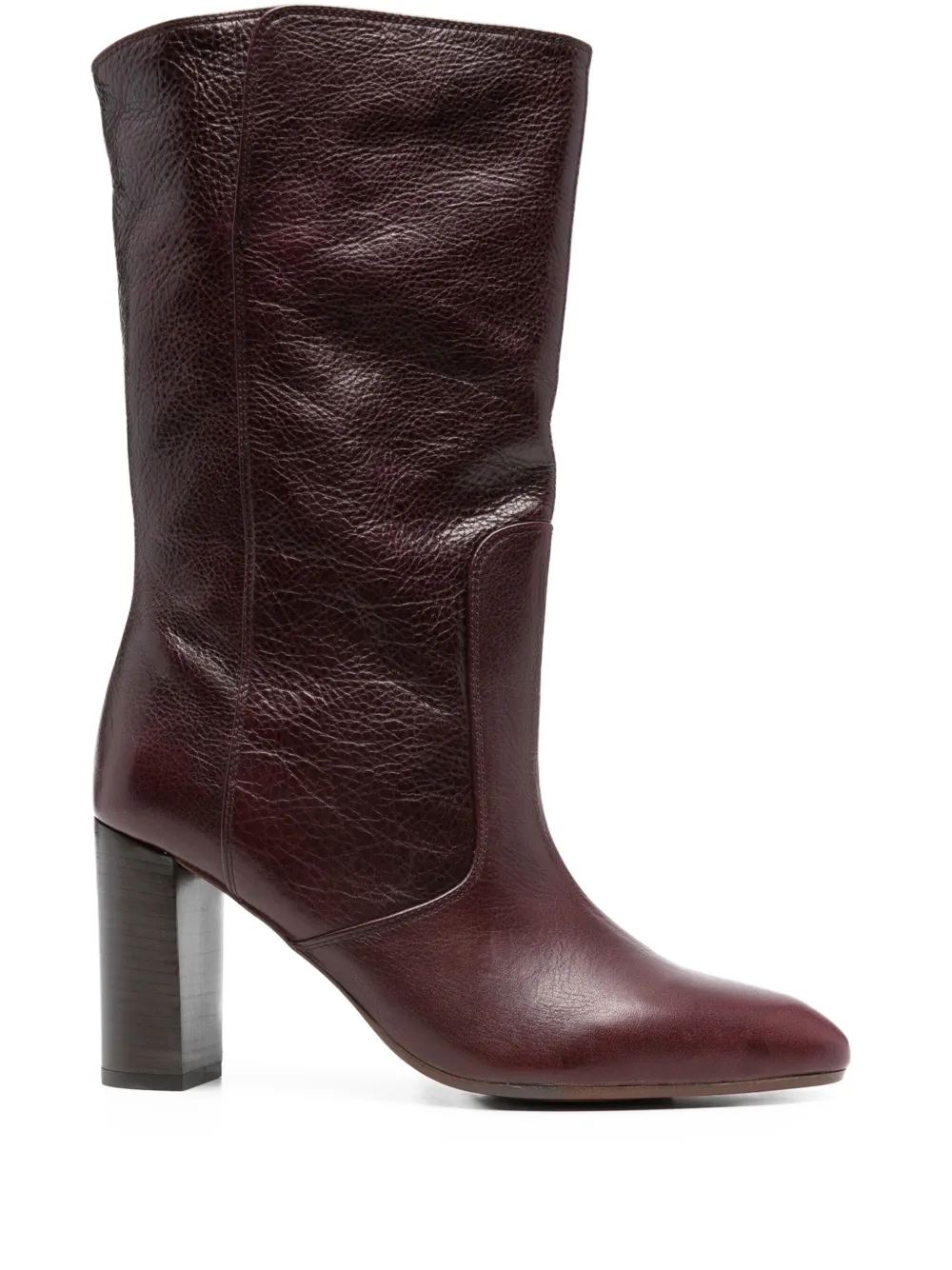 Chie Mihara 85mm Exis leather block-heel boots Red