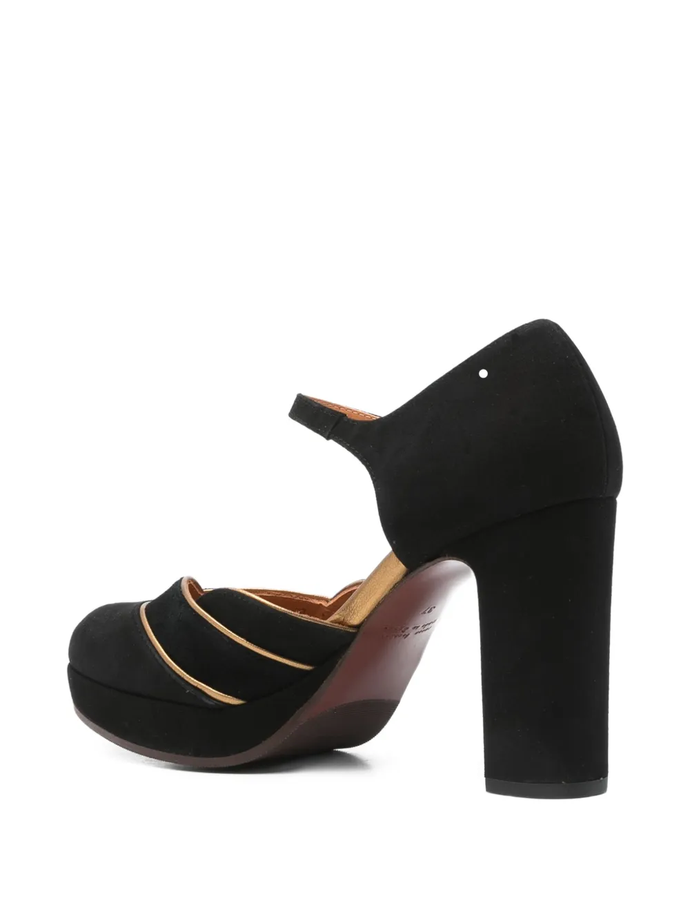 Chie Mihara 100mm suede pumps Black