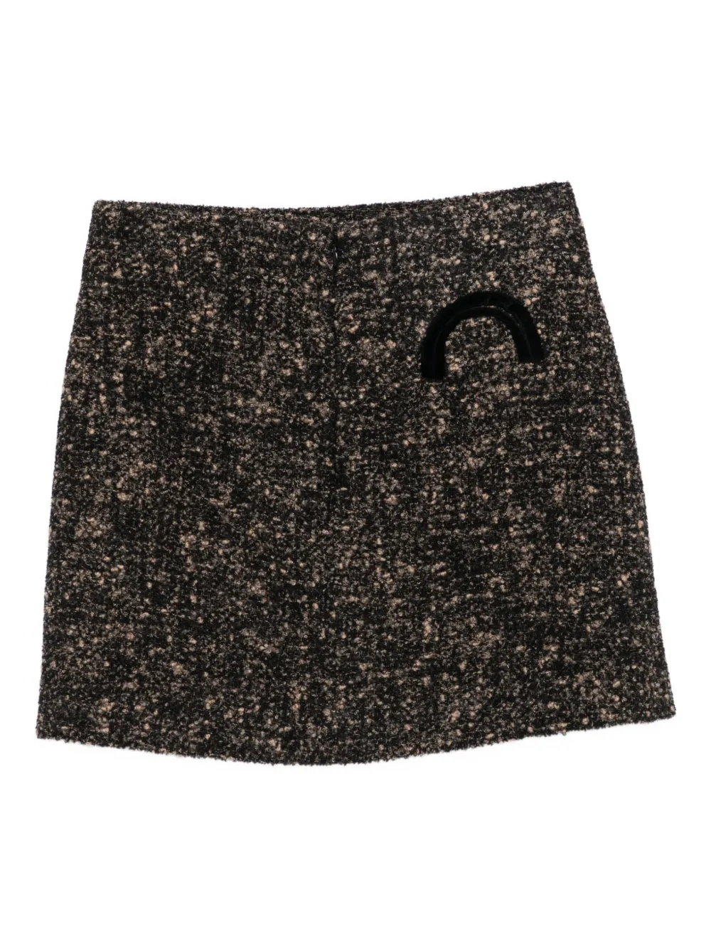 Blazé Milano Katara tweed mini skirt - Bruin