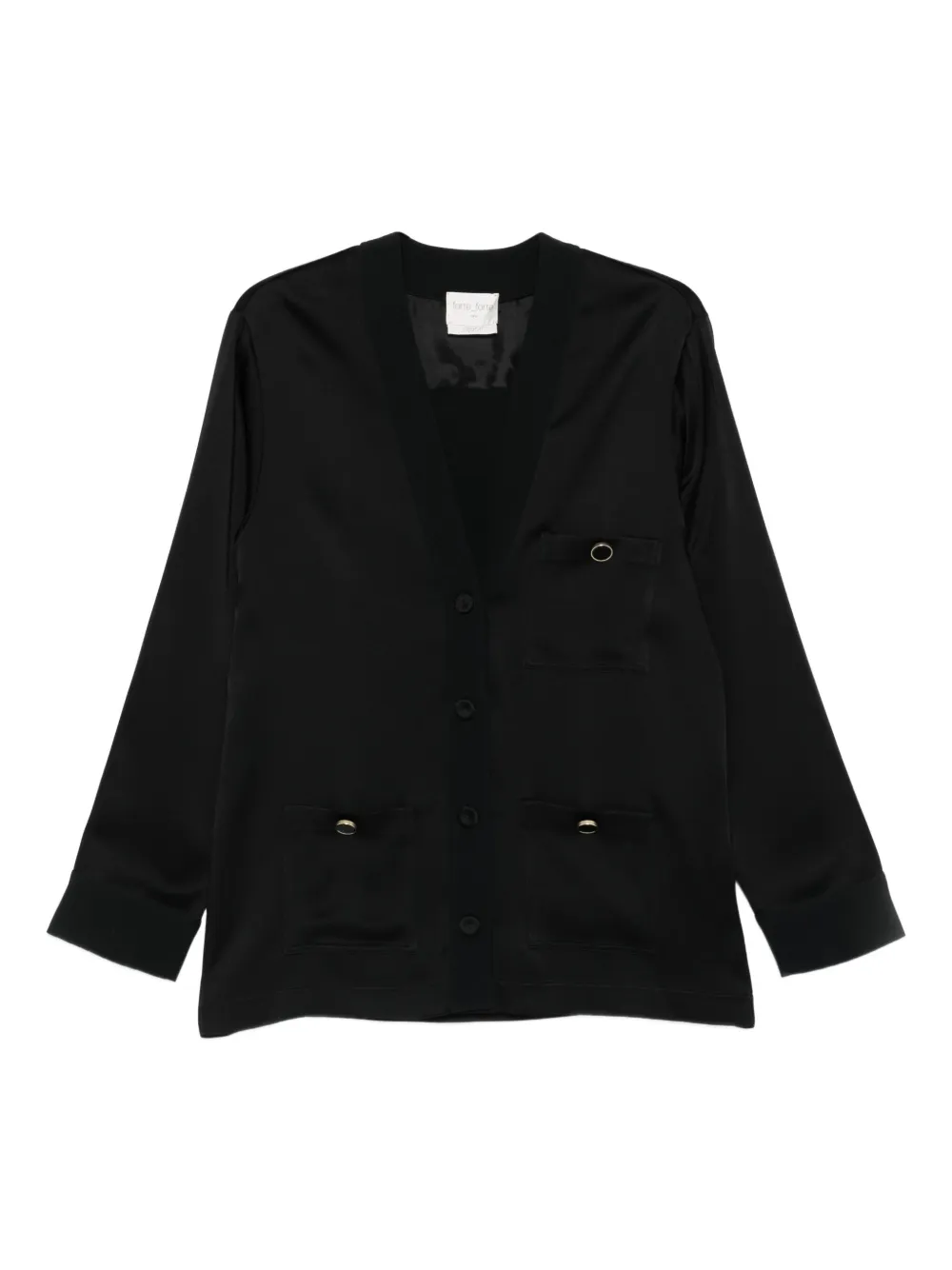 Forte Forte button-up fitted jacket | Black | Image 1