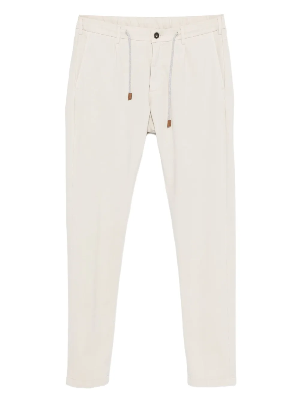 Eleventy Broek met trekkoordtaille Beige