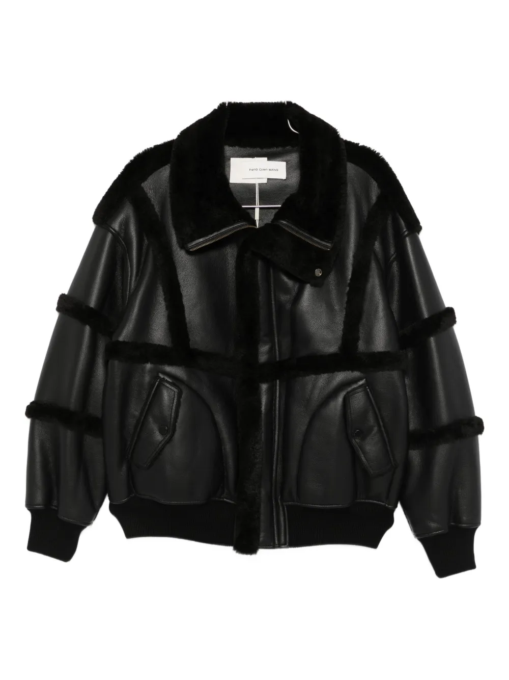 Feng Chen Wang reversible shearling jacket | negro | Image 1
