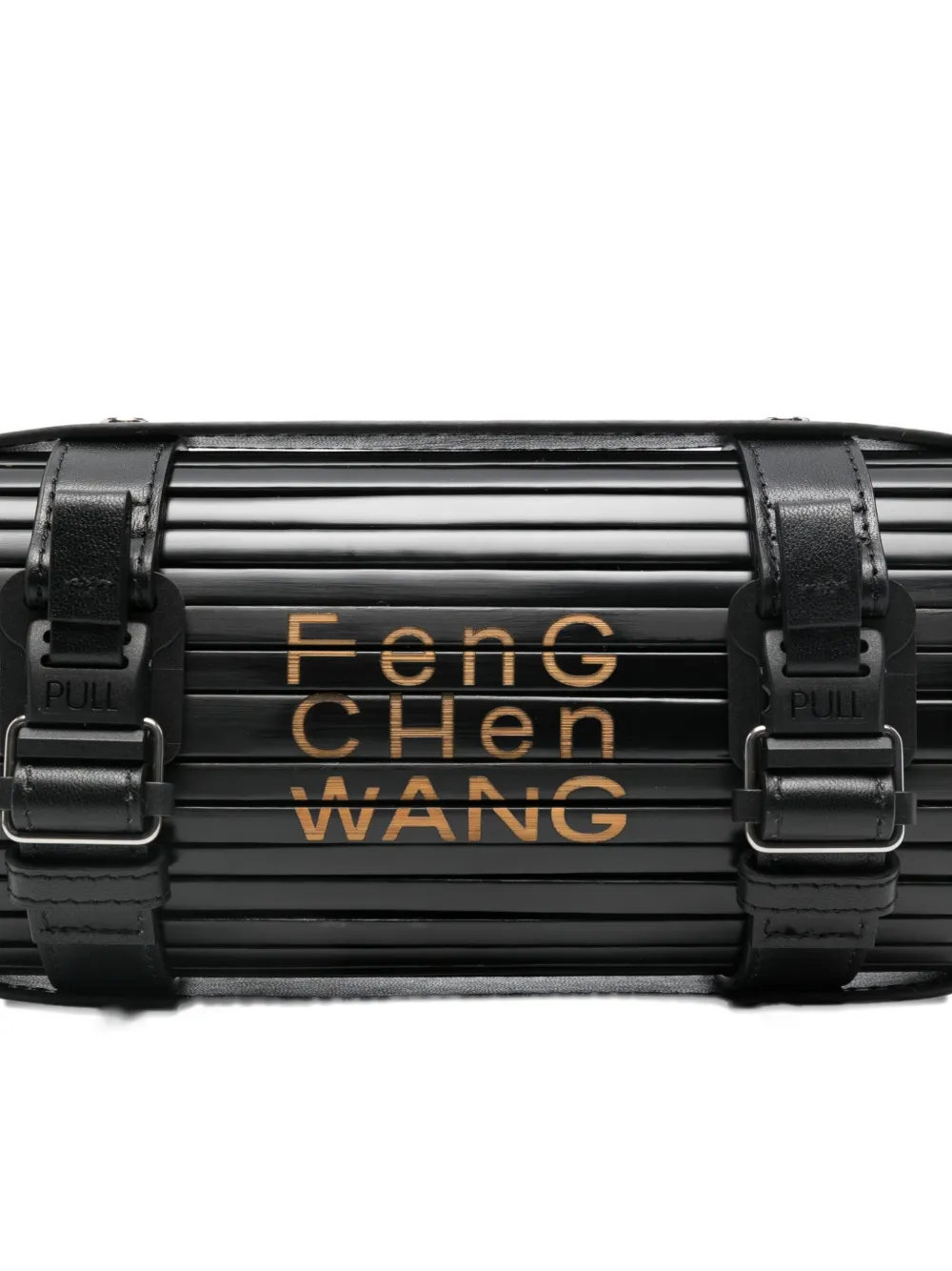 Feng Chen Wang Cylindrical Bamboo Shoulder Bag In Black