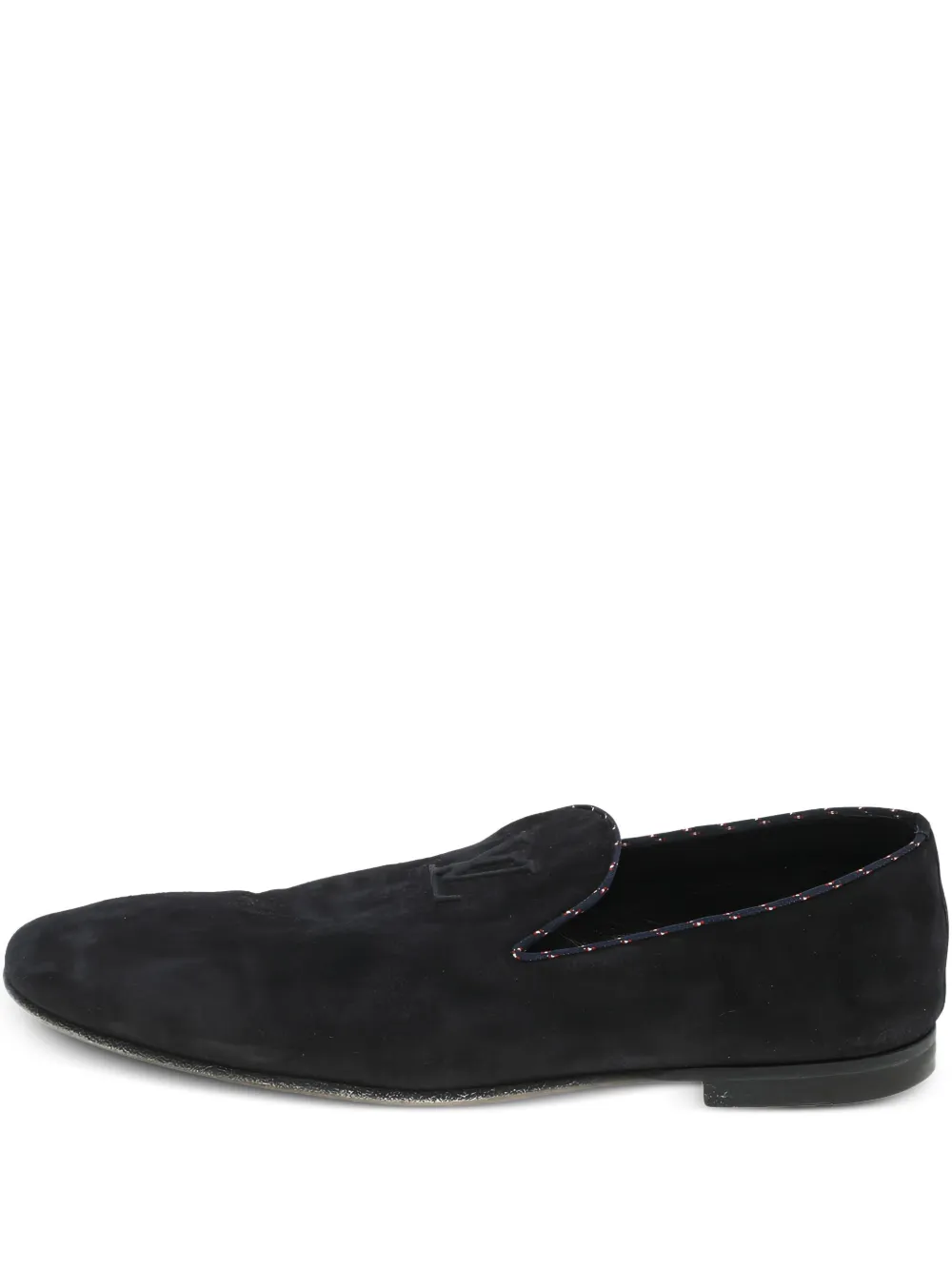 Louis Vuitton Pre-Owned Loafer mit Logo-Stickerei - Blau