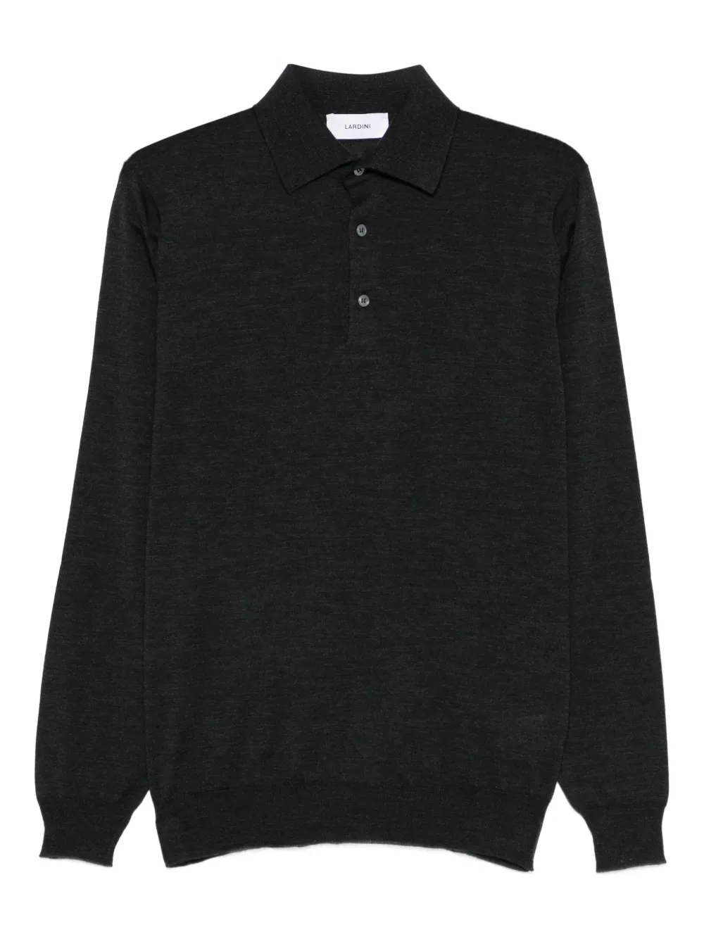 Lardini long-sleeve polo shirt Grijs