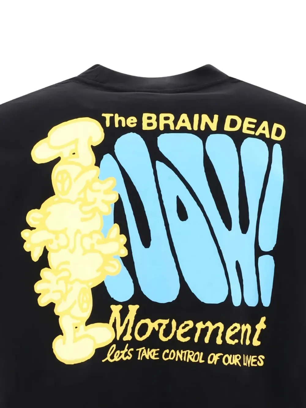 Brain Dead The Now Movement T-shirt met grafische print Zwart