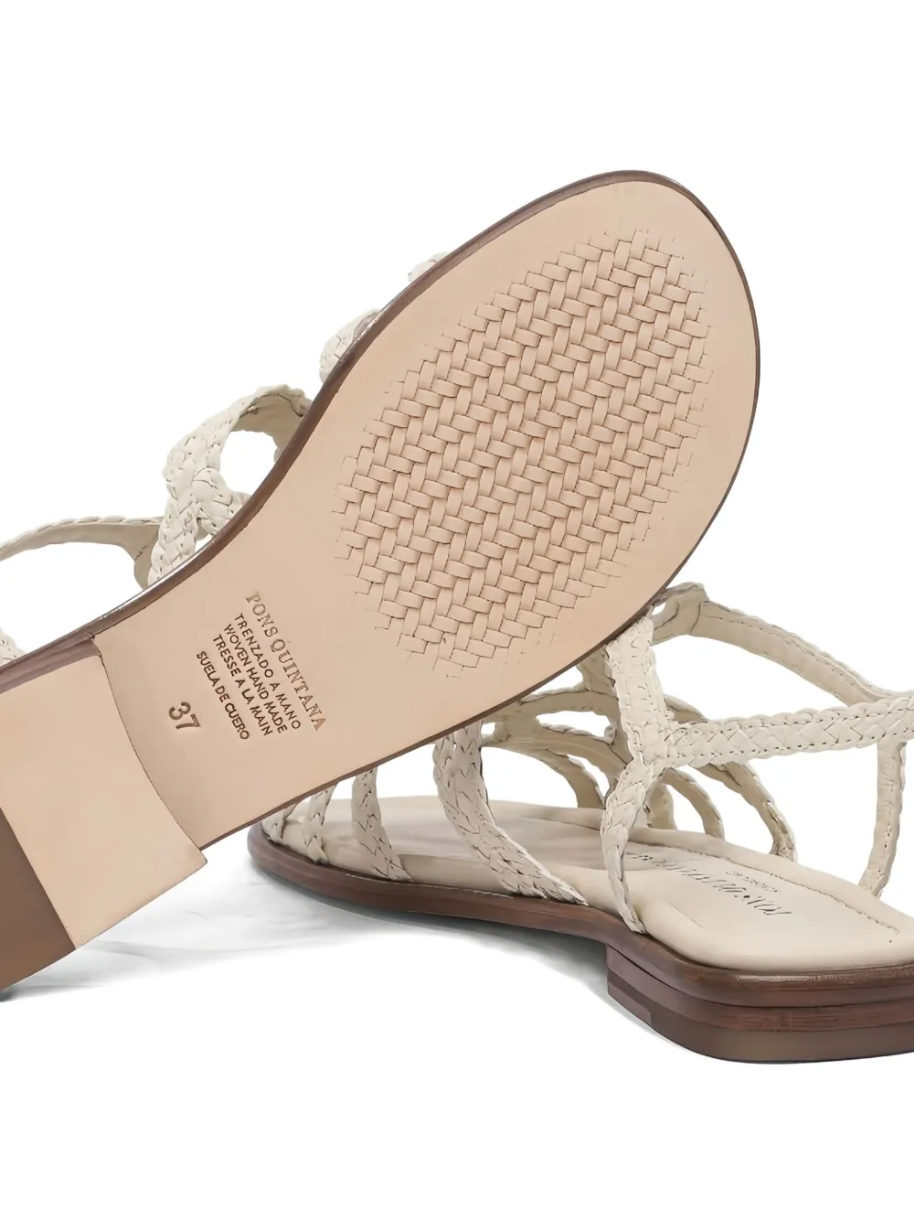 Toni Pons Tina Wet leren sandalen Beige