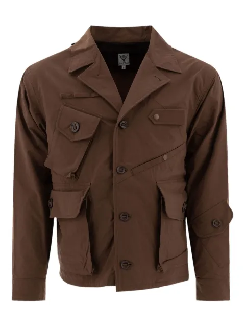SOUTH2 WEST8 cargo-pocket button-fastening jacket