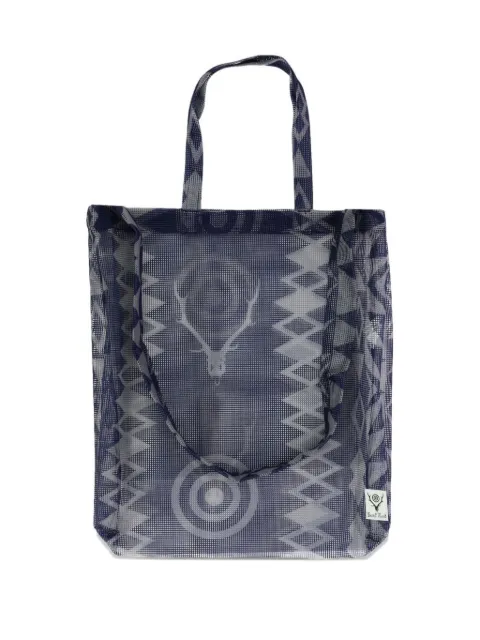 SOUTH2 WEST8 abstract-print mesh shoulder bag