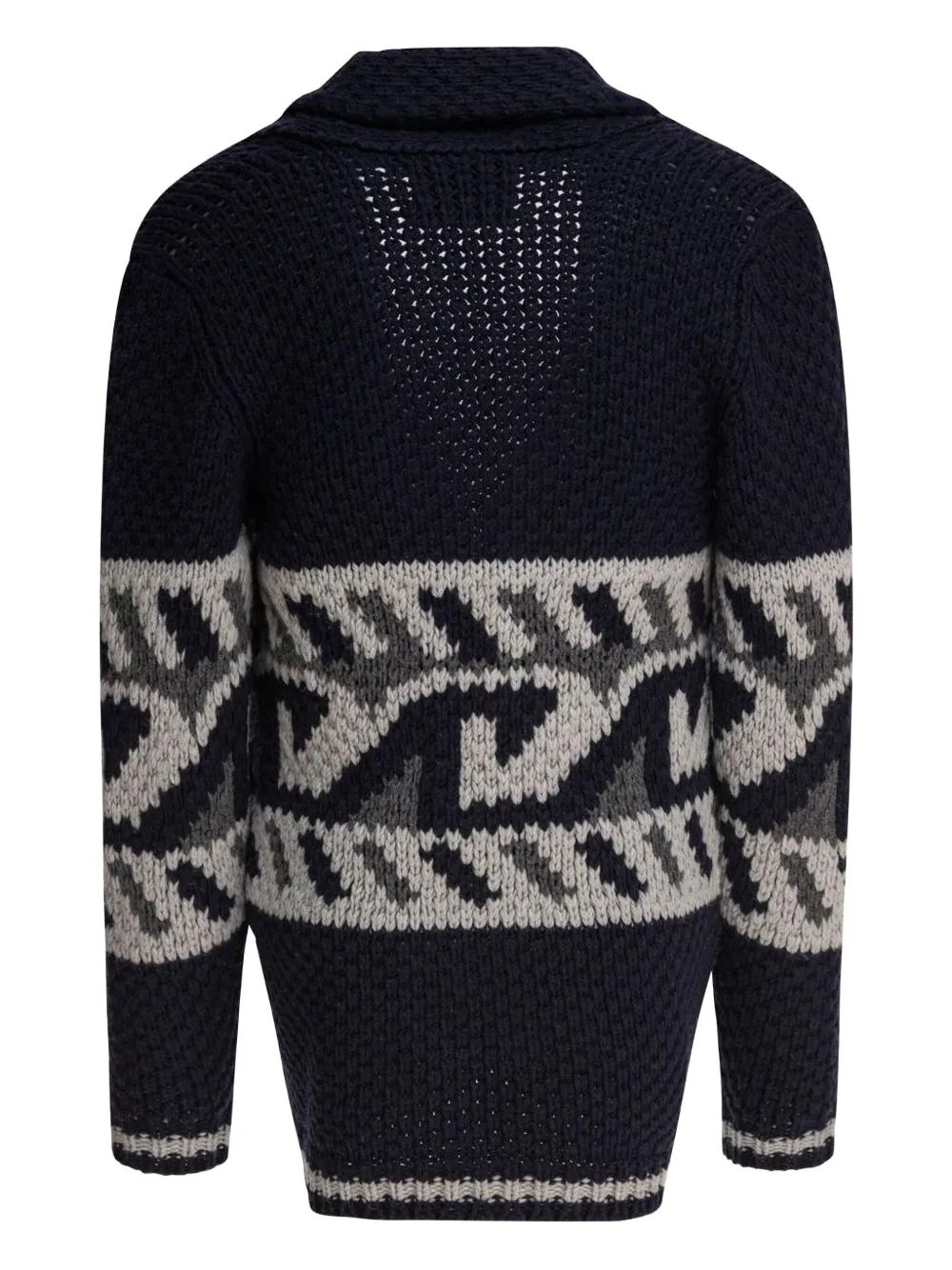 RAKKI toggle-fastening patterned cardigan | Cardigans | Image 2
