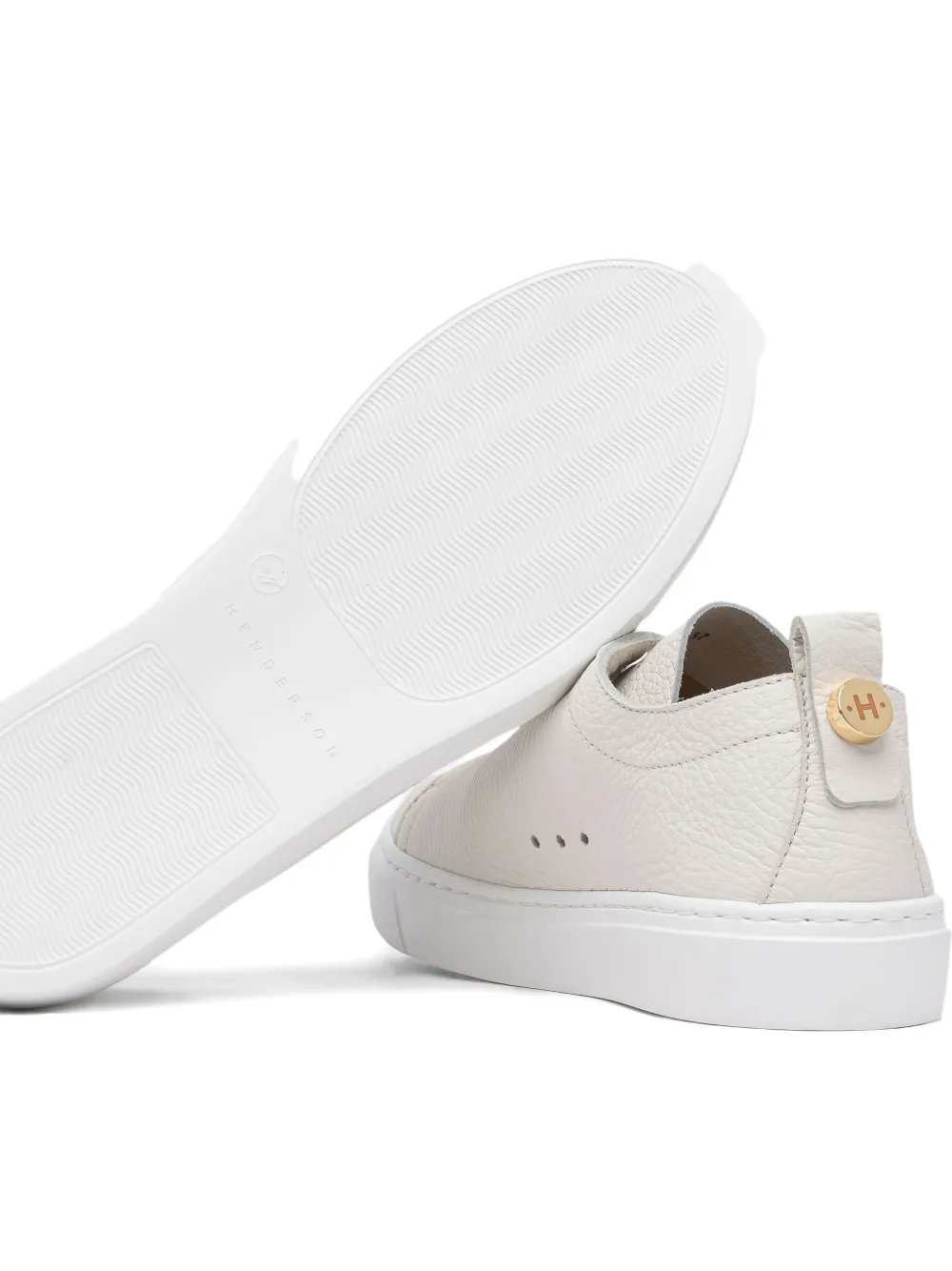 Henderson Baracco Lilly leather lace-up sneakers White