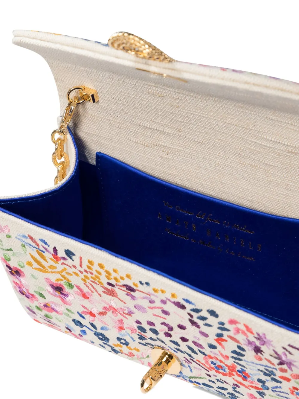 Amato Daniele Daniele Floral Mini Bag In Neutral