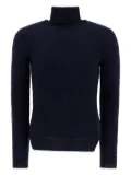 RAKKI turtleneck textured sweater - Blue