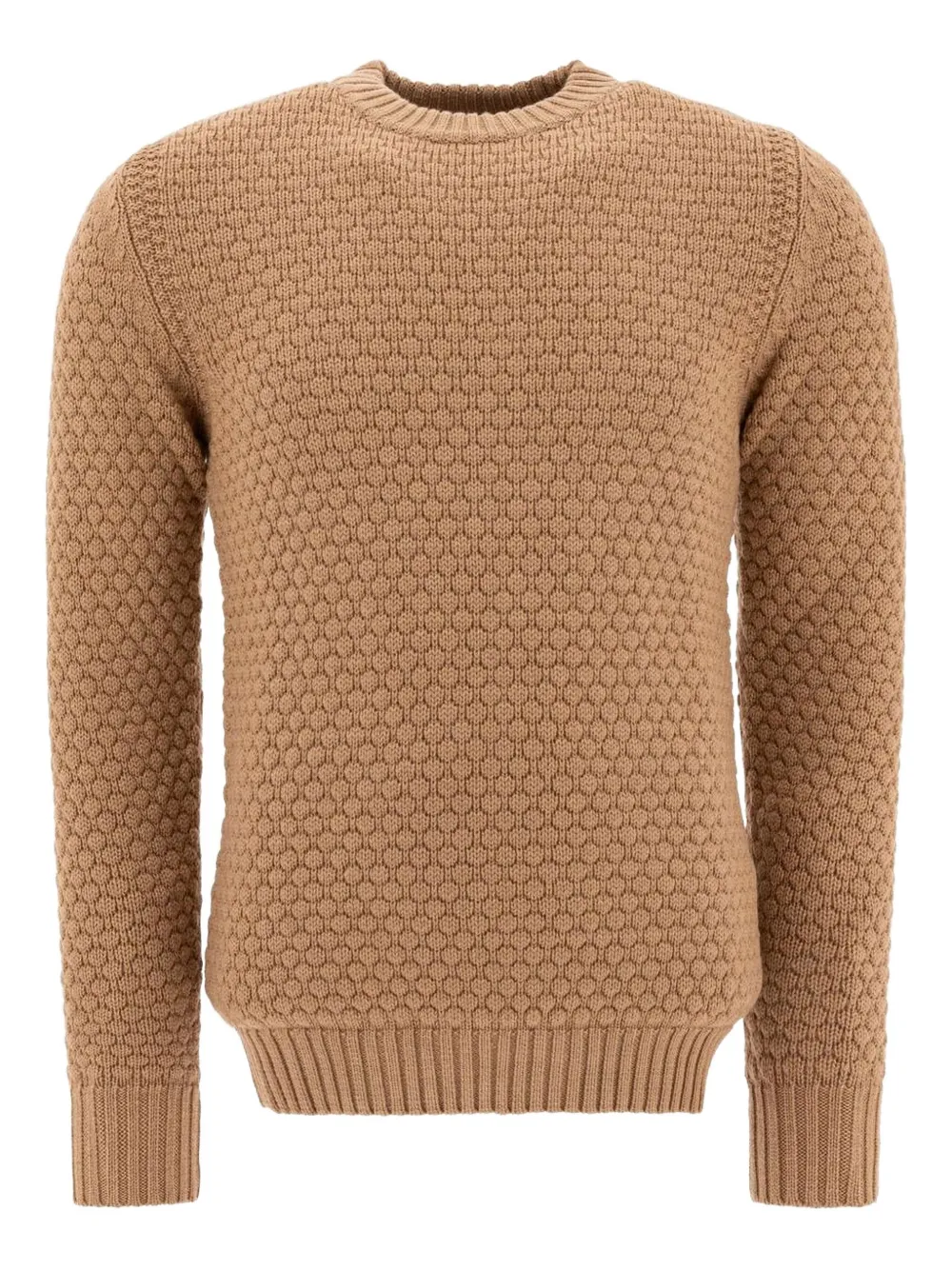 RAKKI ribbed crew-neck sweater | Brown | Image 1