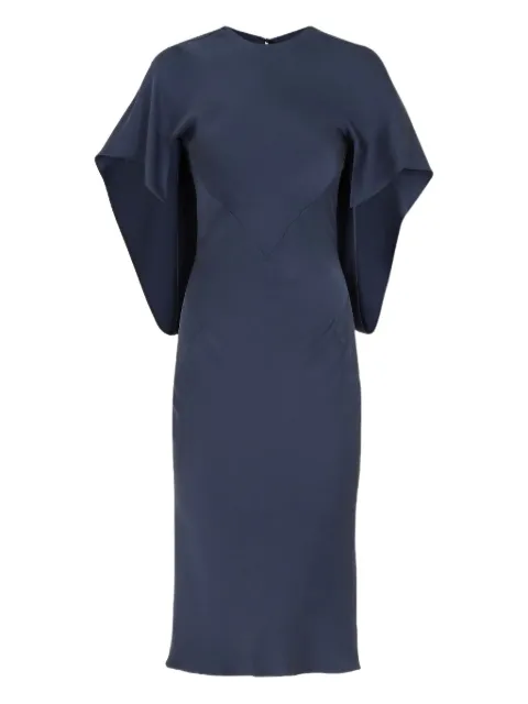 FENDI cape-sleeve midi dress
