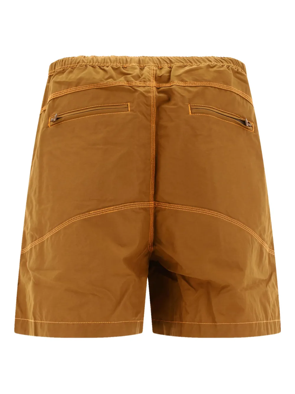 Brain Dead triple-needle panel shorts - Bruin