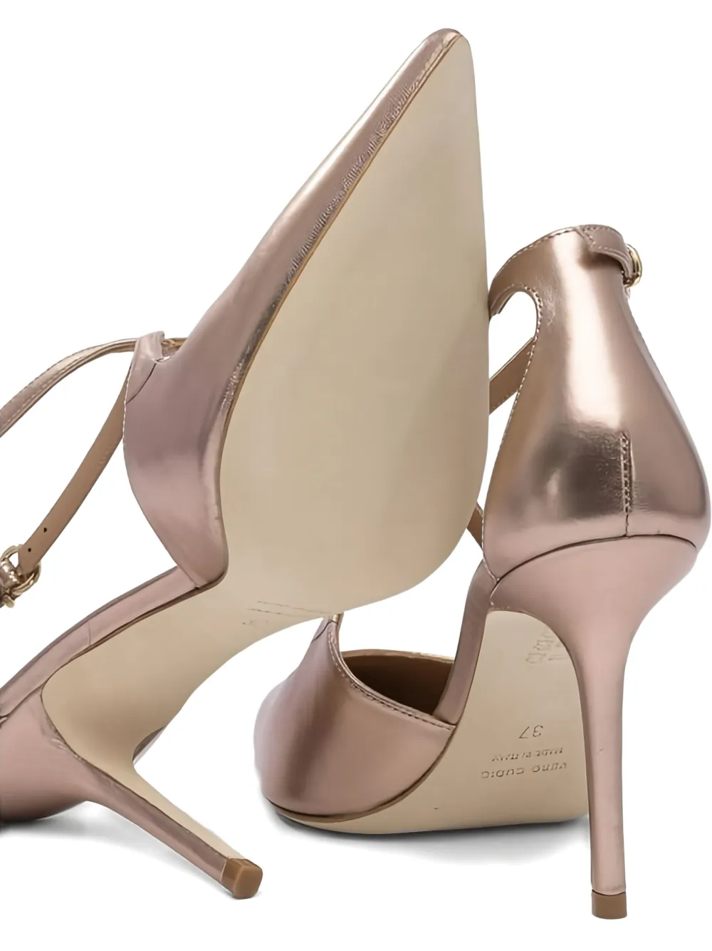 Lella Baldi 100mm Ankle-strap Pointed-toe Pumps
